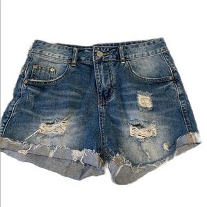 womens jean shorts